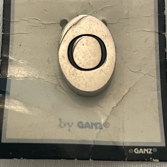 Silver-tone Initially Slide Pendant Charms “F” “I” “O” - Picture 3 of 3